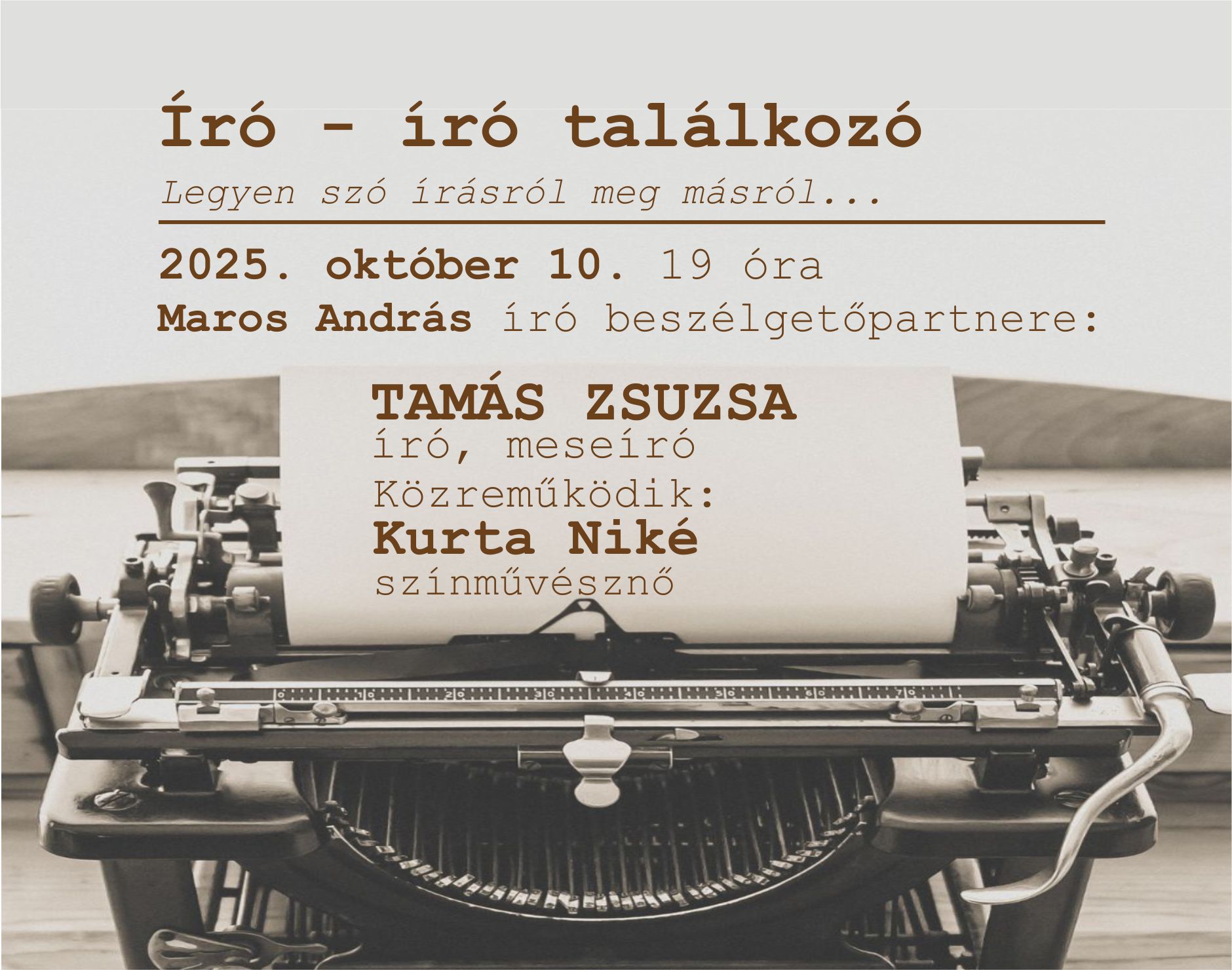 Író-író találkozó