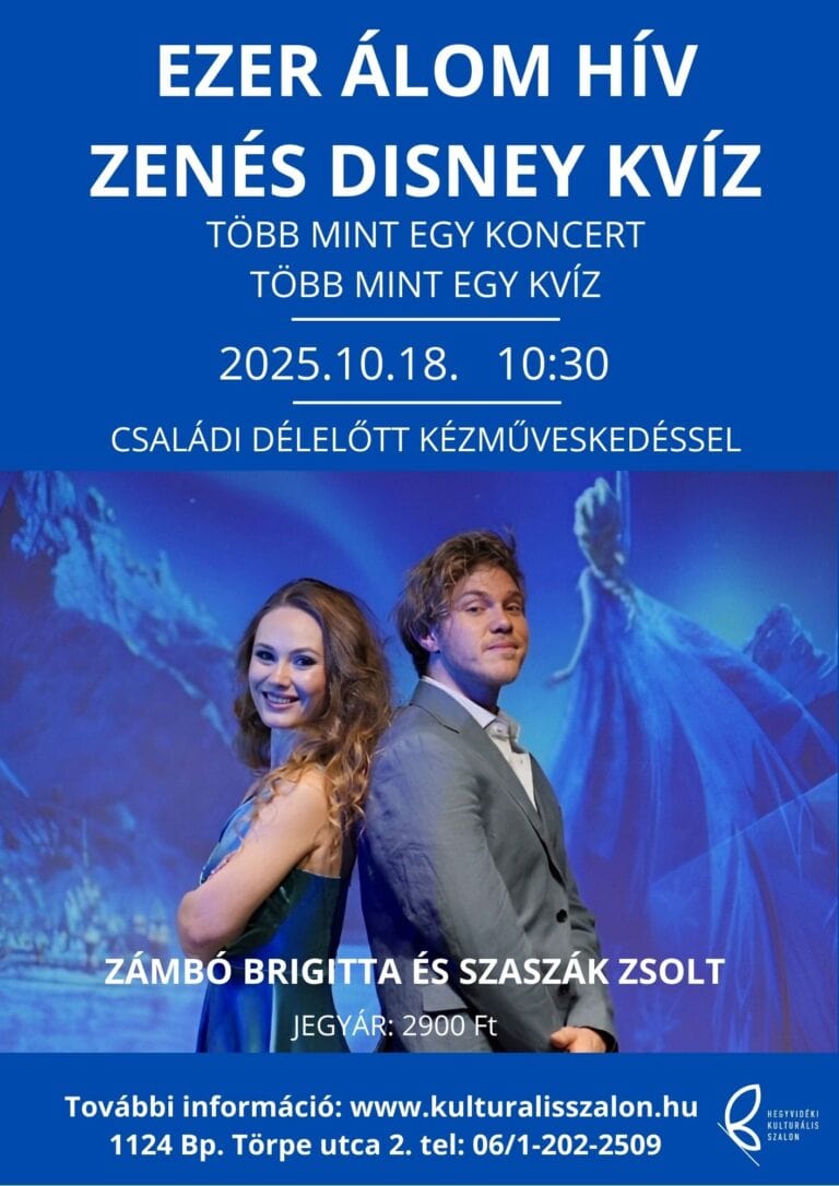 Családi délelőtt: Ezer álom hív – Zenés Disney Kvíz