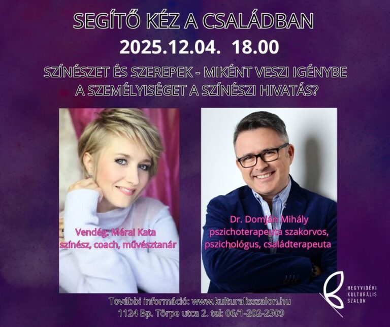 Dr. Domján Mihály előadása: Segítő kéz a családban