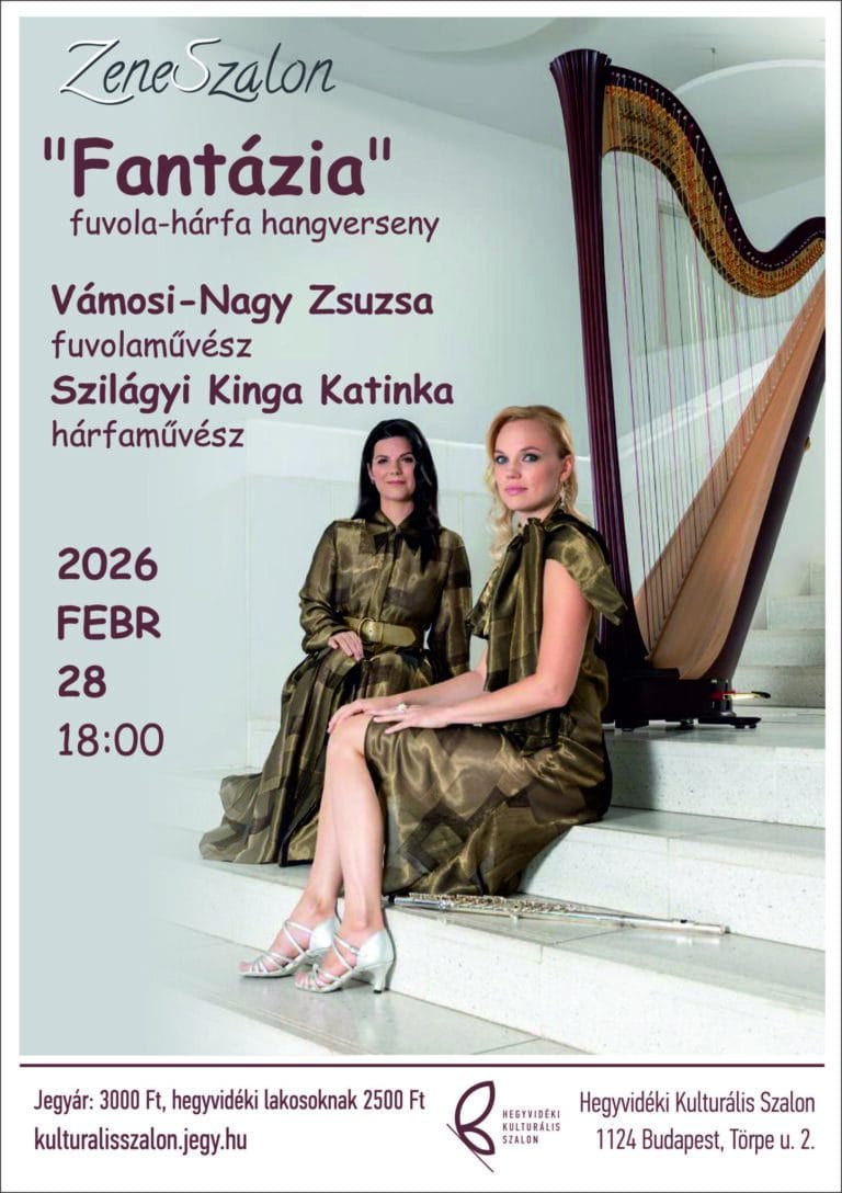 Fantázia fuvola – hárfa hangverseny