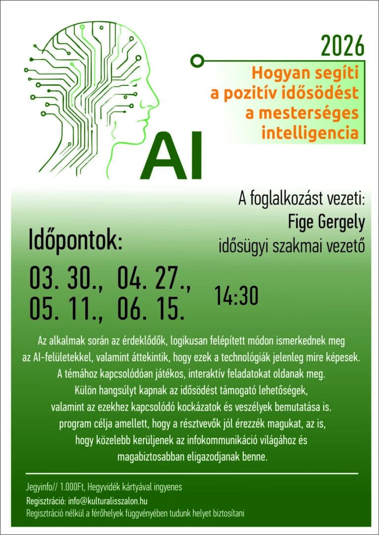 Hogyan segíti a pozitív idősödést a mesterséges intelligencia