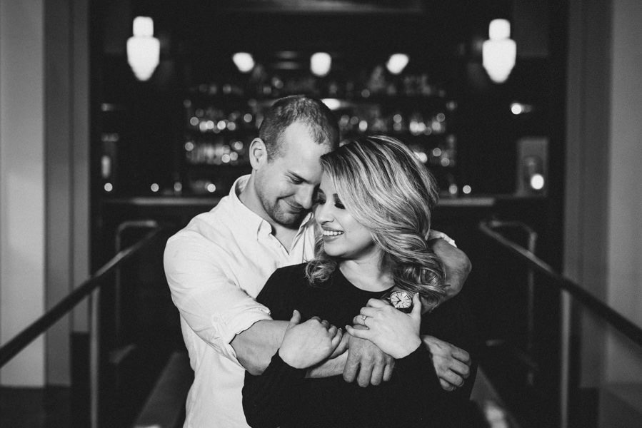 A downtown Portland engagement session at Sentinel Hotel, East Bank Esplanade, and Washington Park