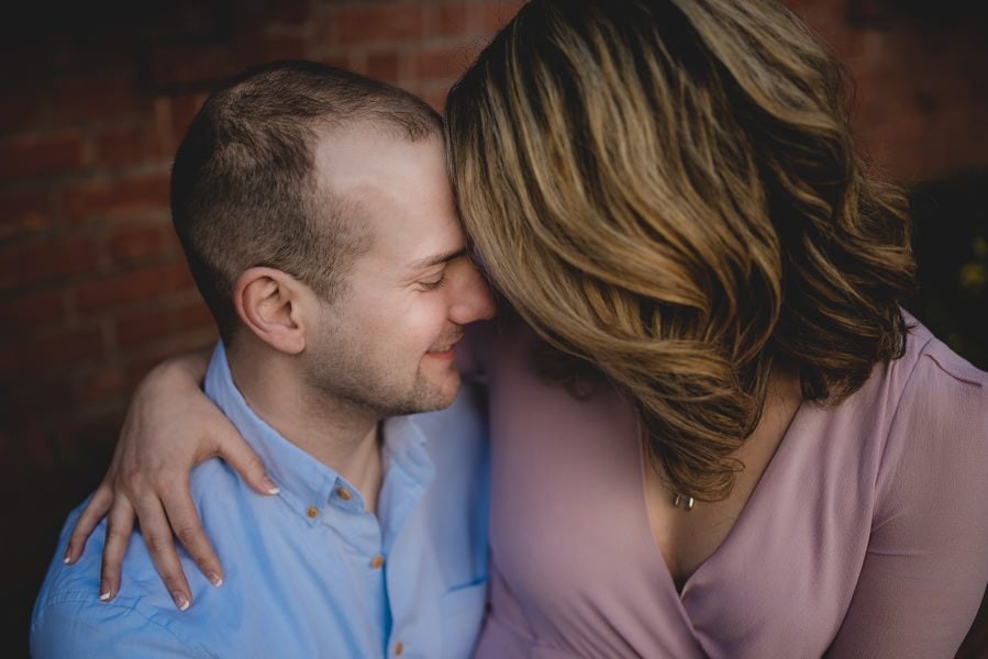 A downtown Portland engagement session at Sentinel Hotel, East Bank Esplanade, and Washington Park