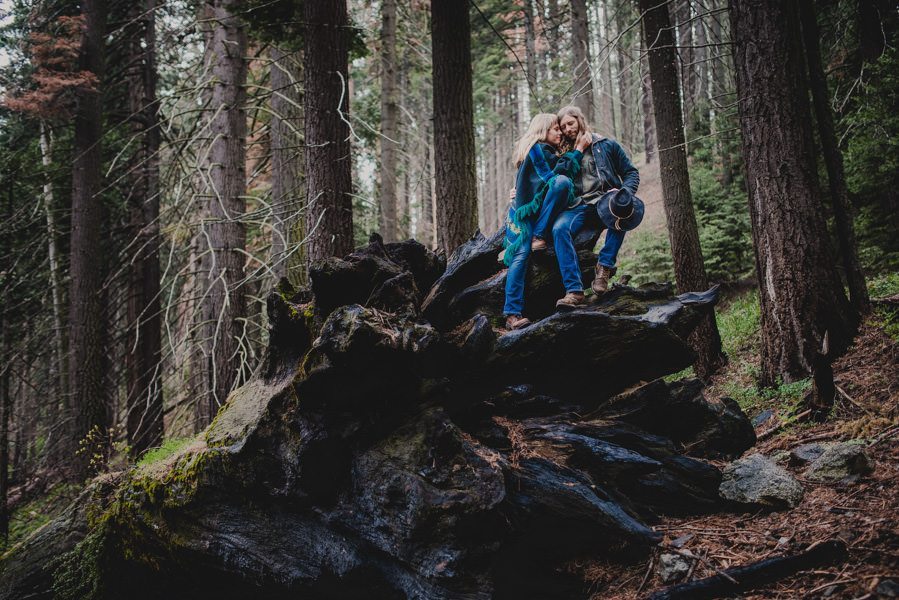 Sequoia National Park engagement session.