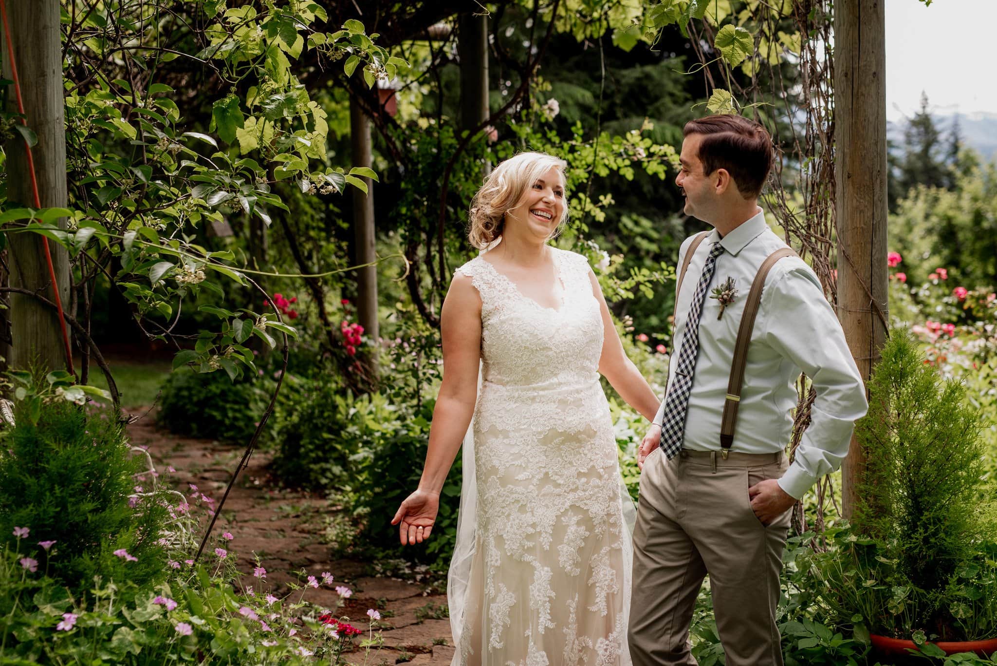 Romantic Mt Hood Organic Farms Wedding Photography
