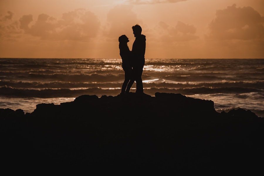 Oregon coast engagement session