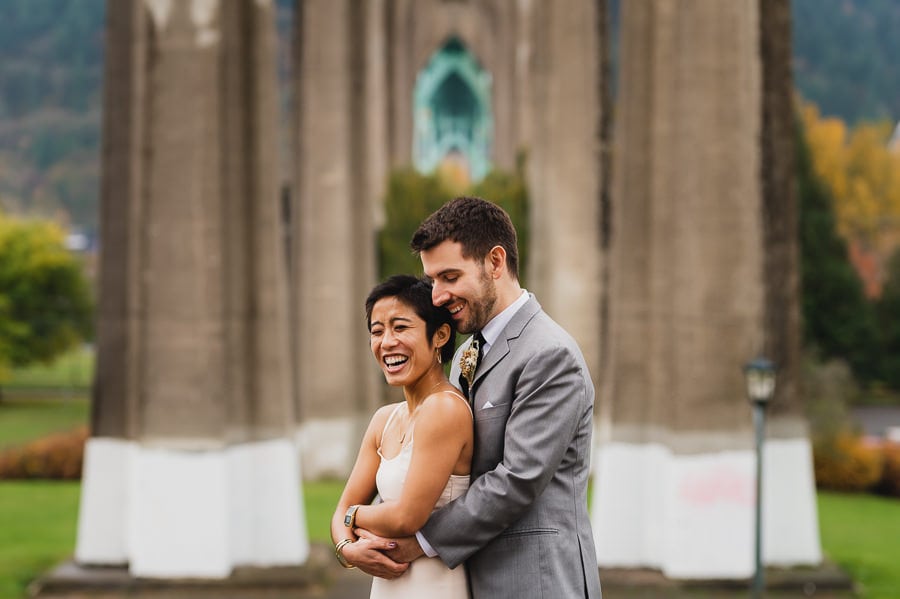 Cathedral Park Forest Park Elopement Photography 036