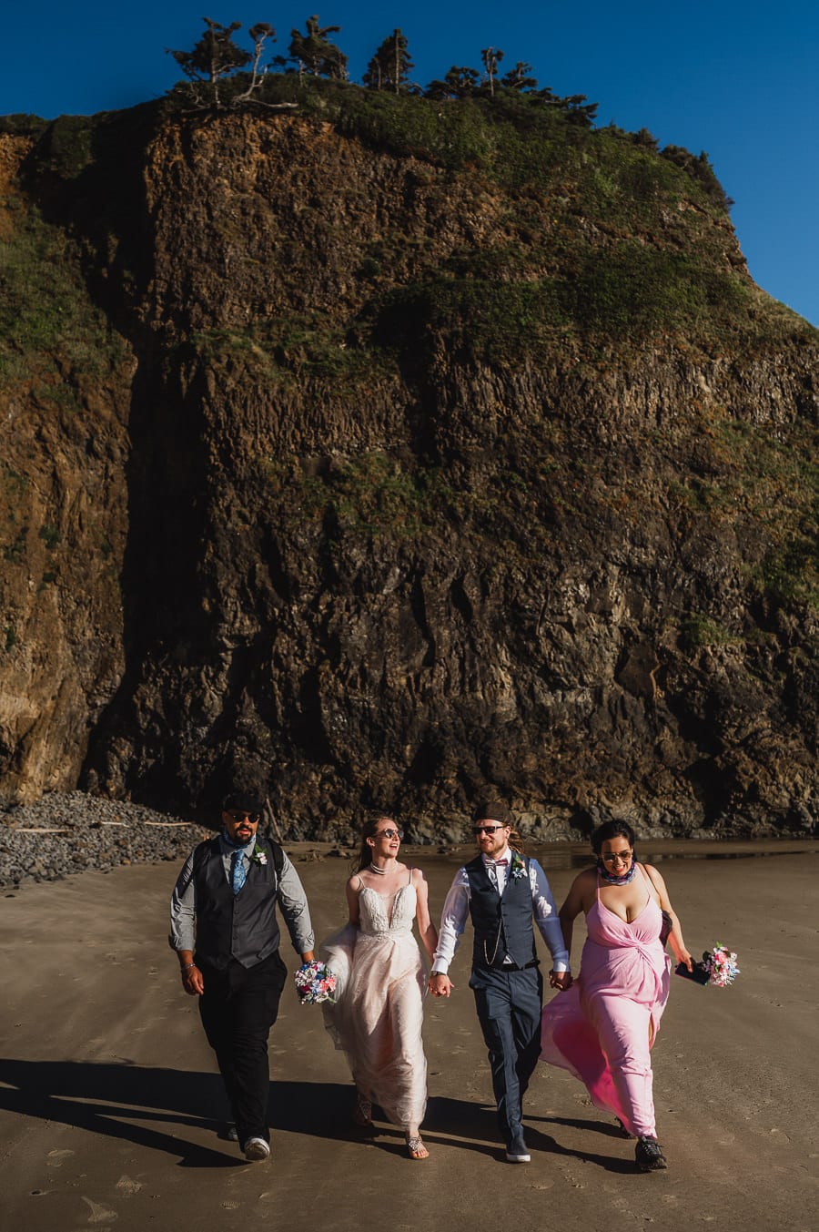 Tunnel Beach Oregon Coast Elopement Photography 039