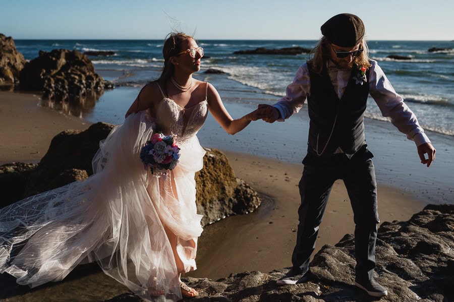 Tunnel Beach Oregon Coast Elopement Photography 040