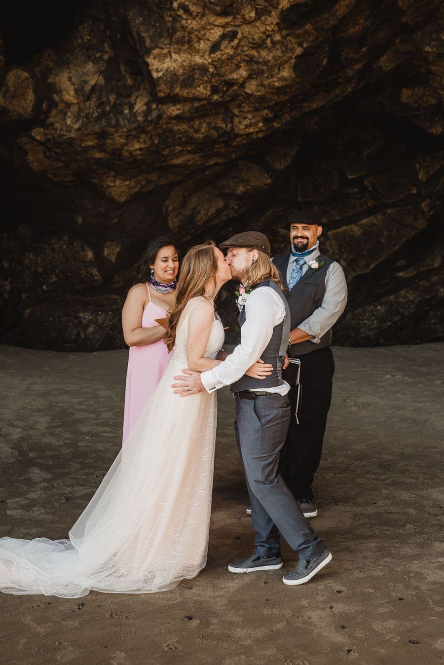 Tunnel Beach Oregon Coast Elopement Photography 056