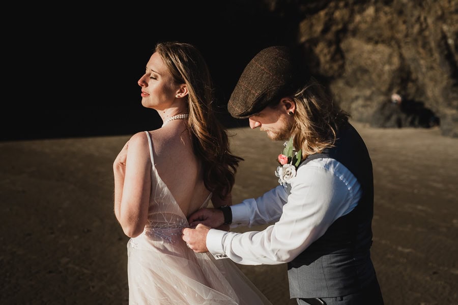 Tunnel Beach Oregon Coast Elopement Photography 060