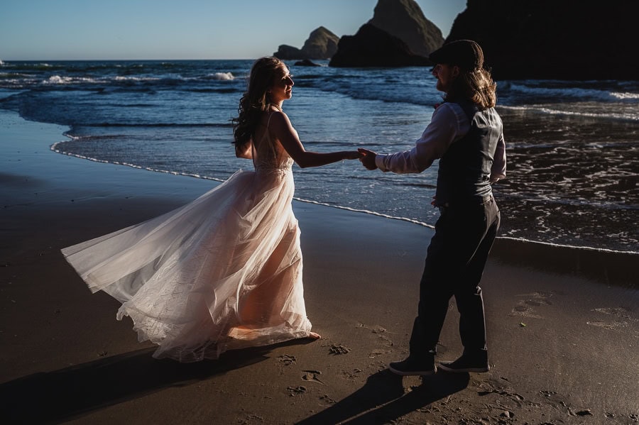 Tunnel Beach Oregon Coast Elopement Photography 063