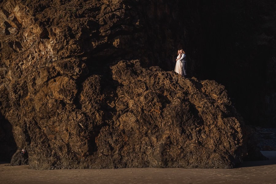 Tunnel Beach Oregon Coast Elopement Photography 065