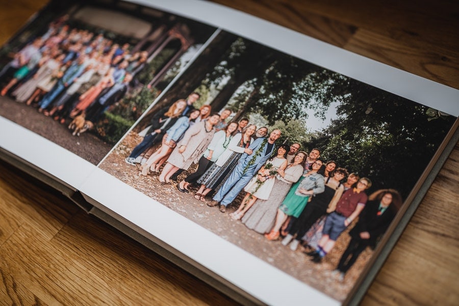 A wedding album example by Portland, Oregon wedding and elopement photographer Kyle Carnes