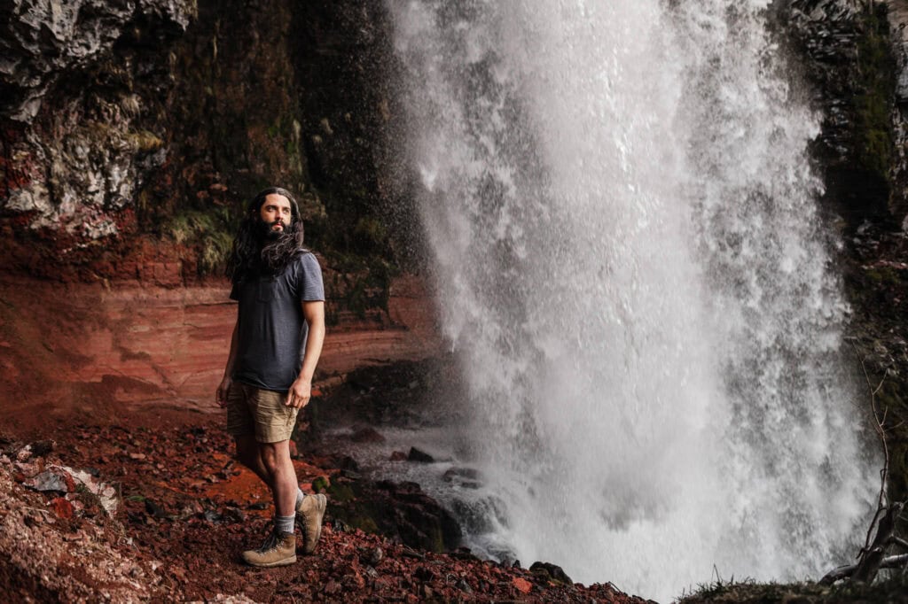 Kyle at Tumalo Falls