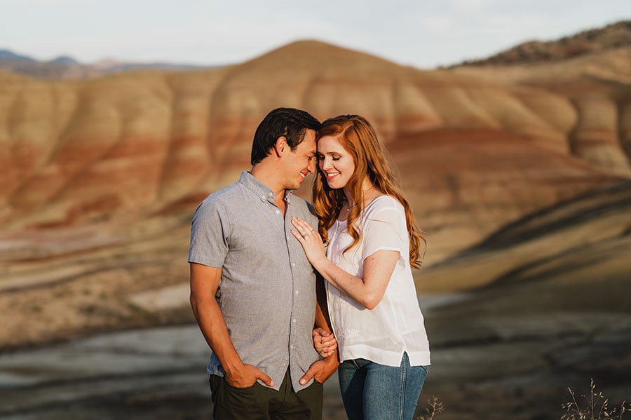 Oregon Desert adventure engagement session