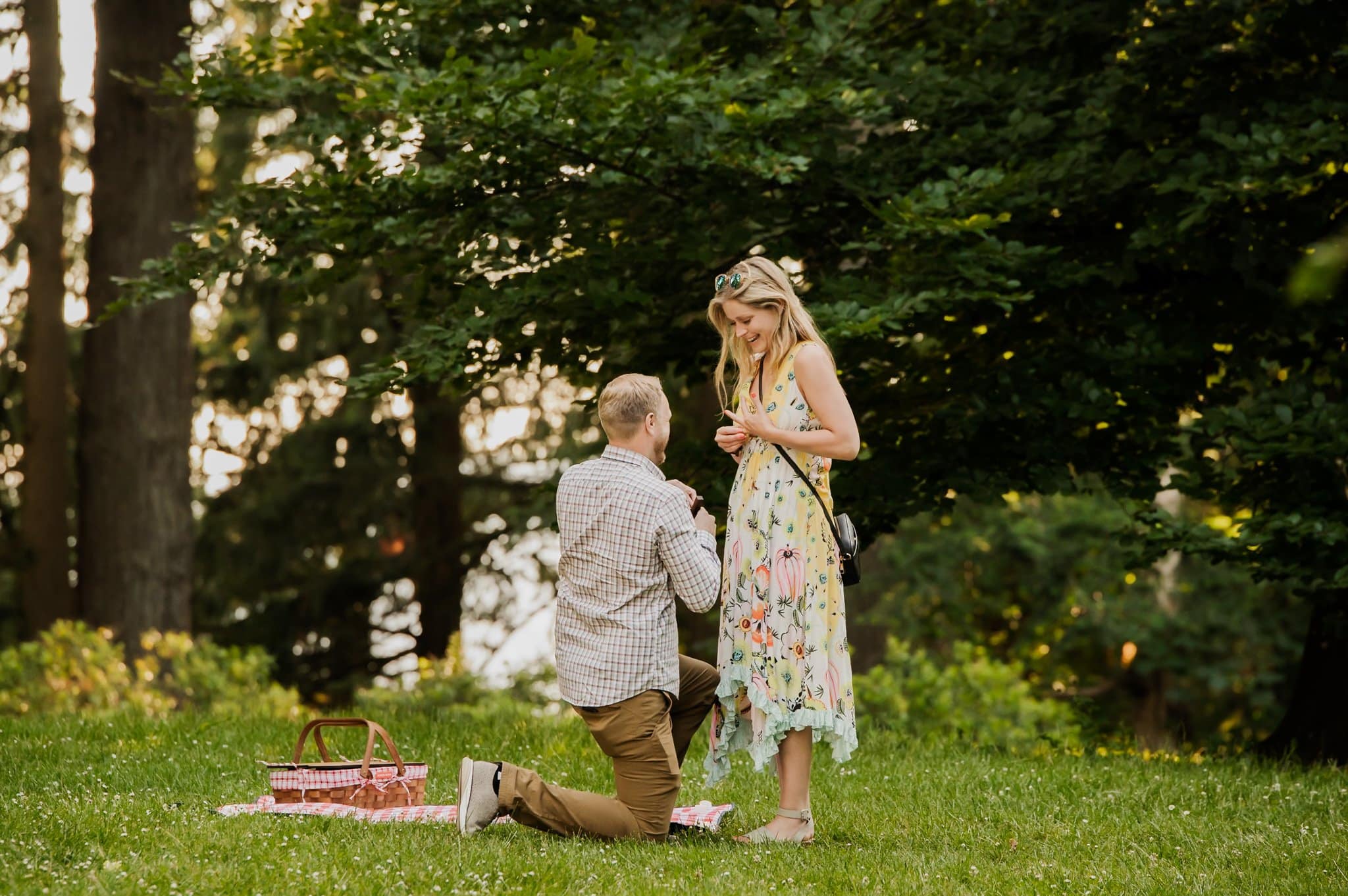 Mt Tabor Surprise Proposal Photography