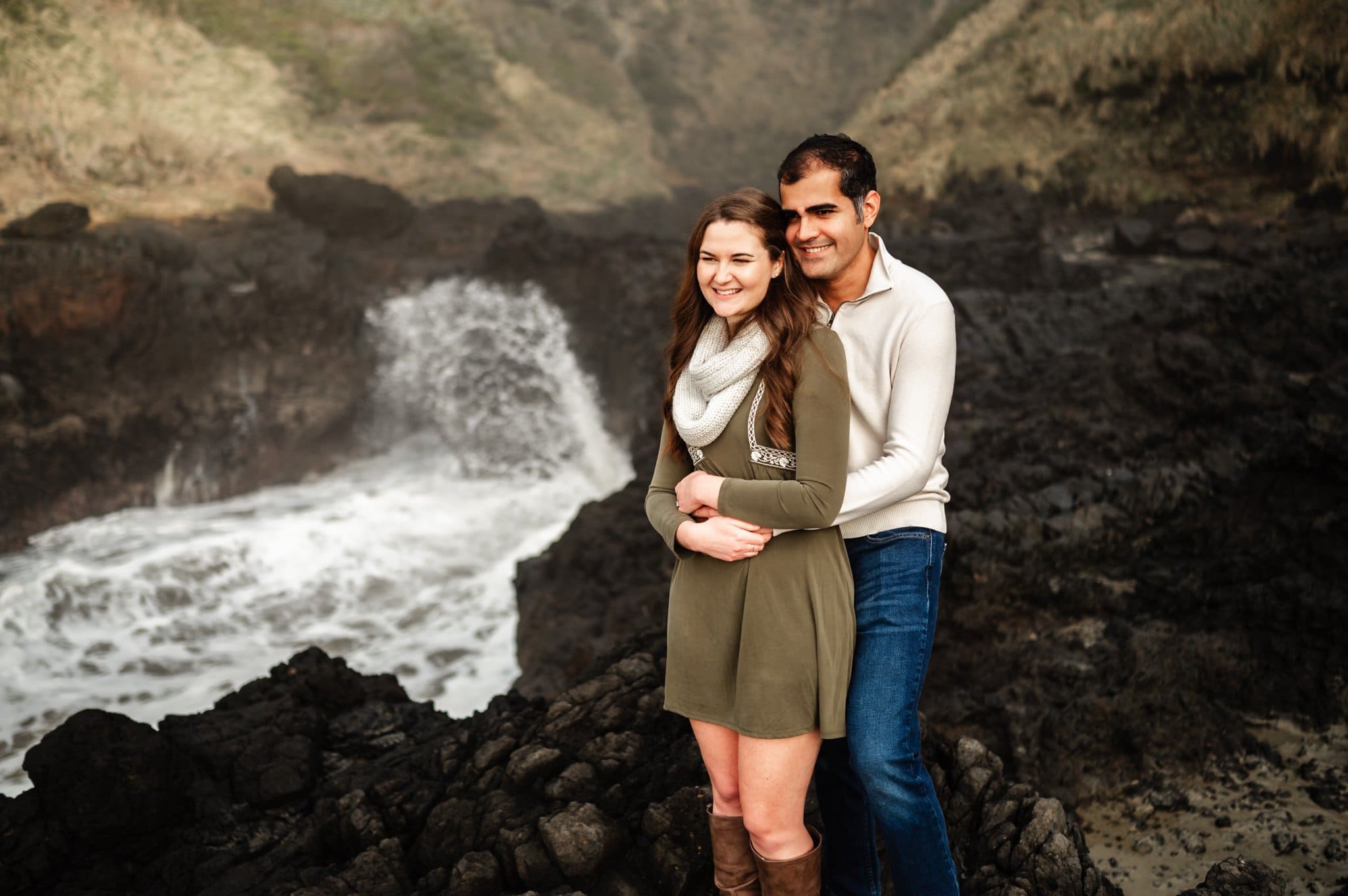 Oregon Coast Surprise Proposal Photography