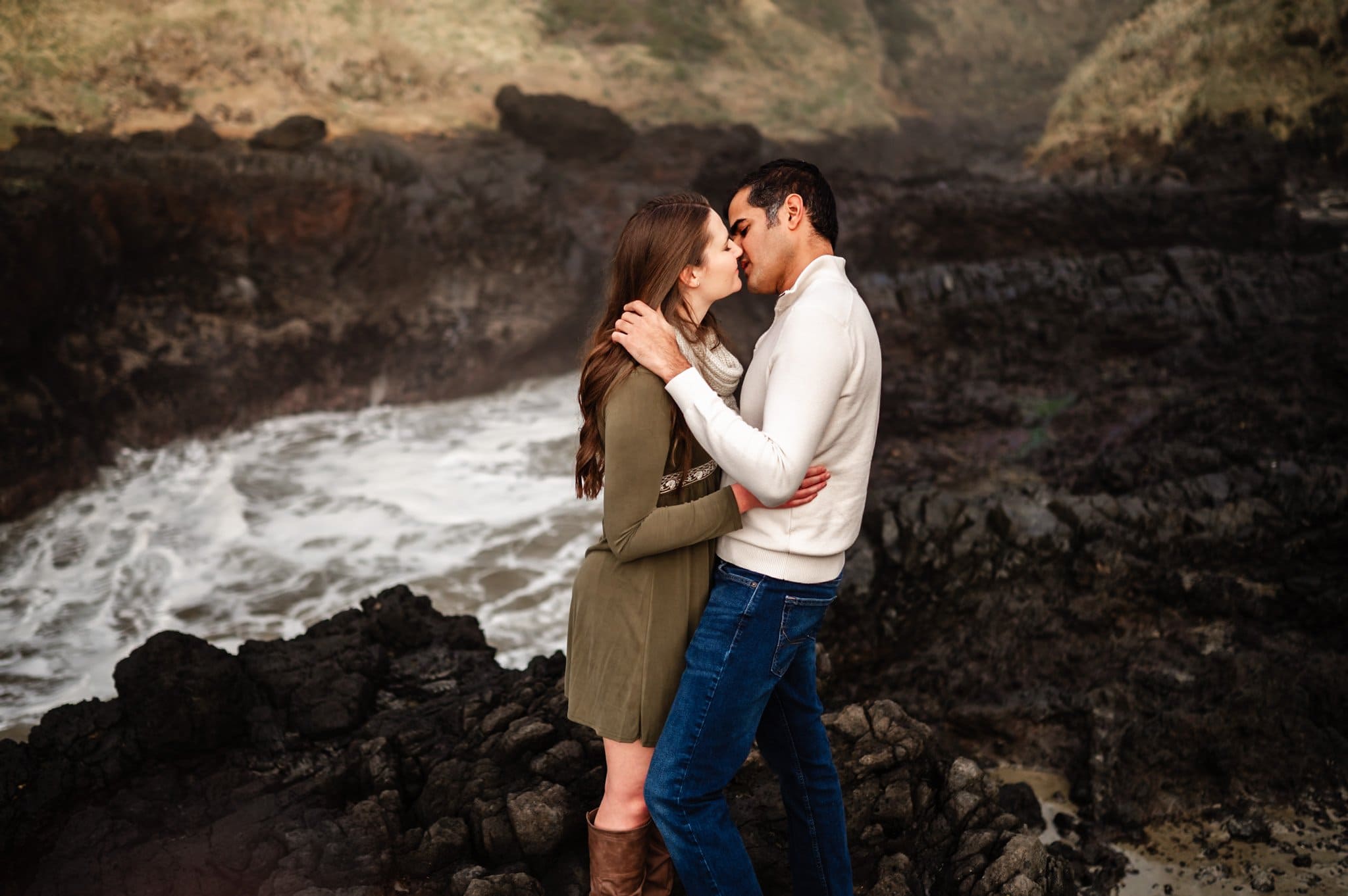 Oregon Coast Surprise Proposal Photography