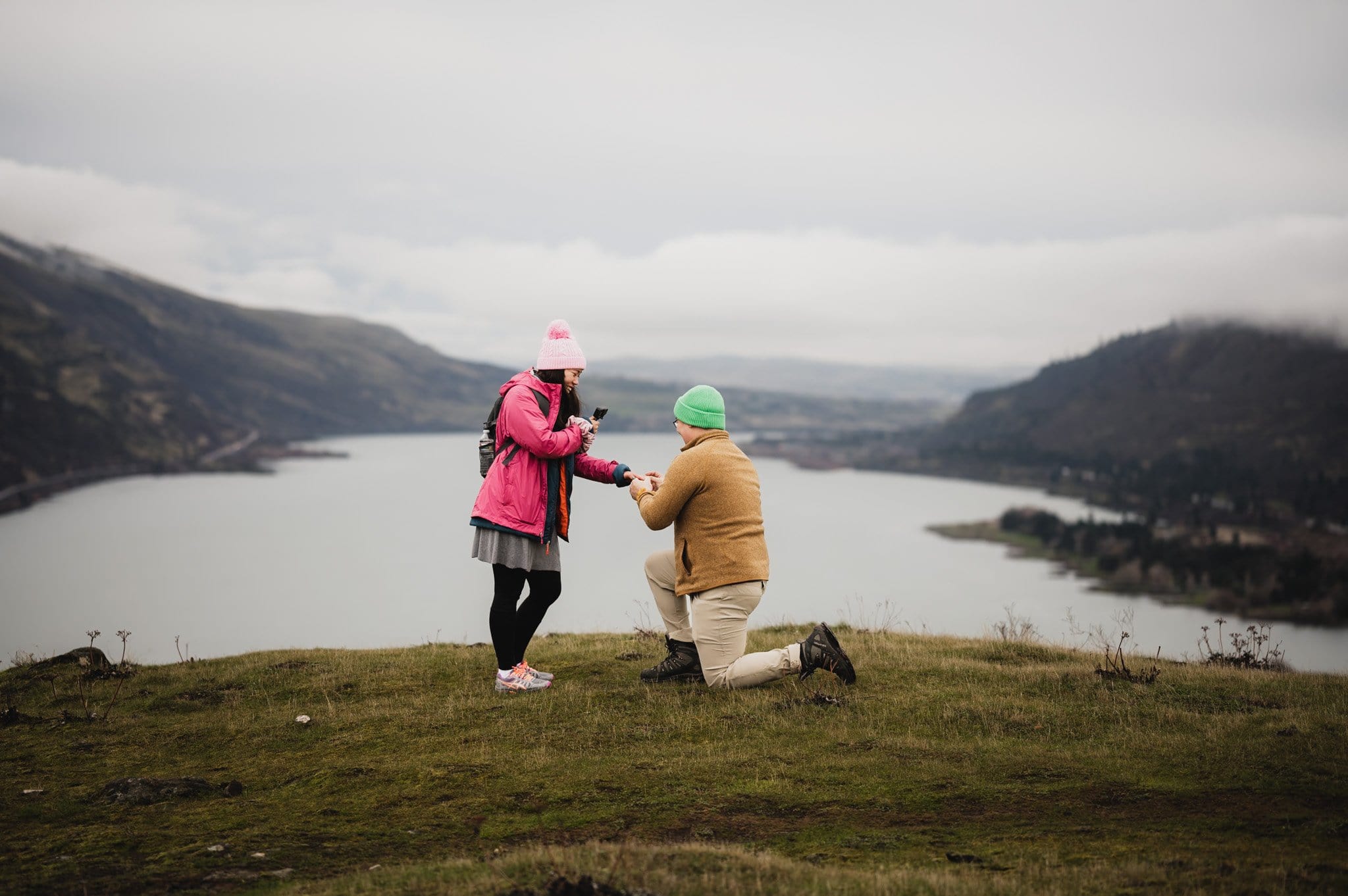 Rowena Crest Surprise Proposal Photography