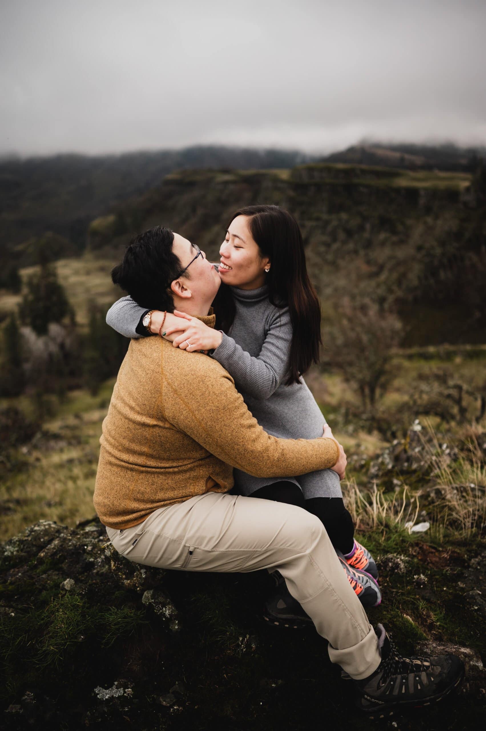 Rowena Crest Surprise Proposal Photography
