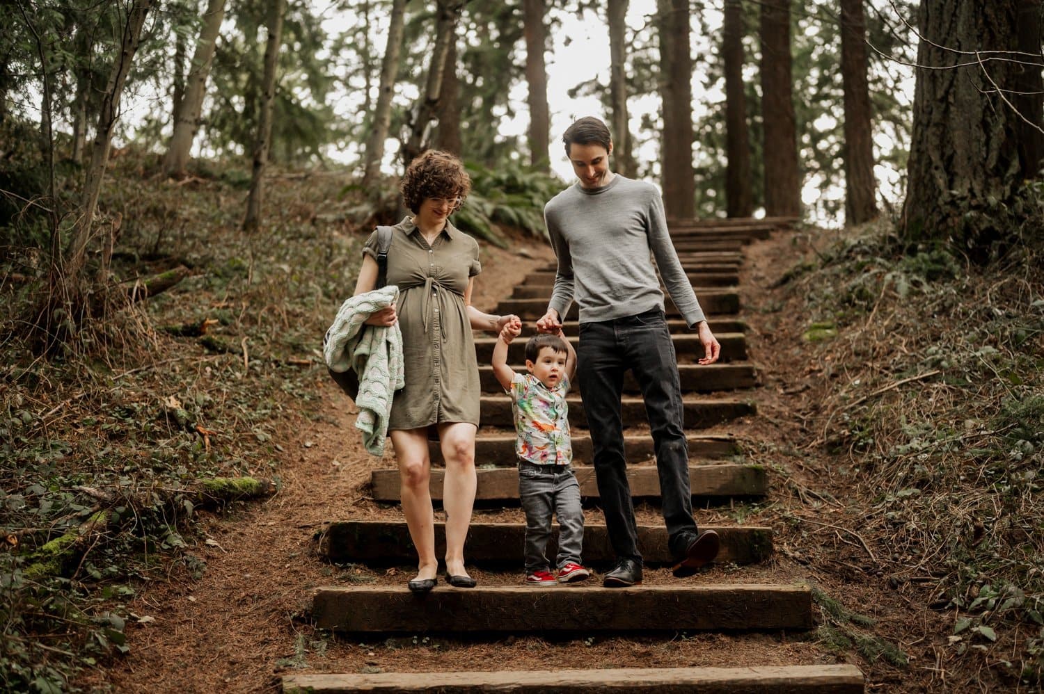 Mt Tabor Family Maternity Portrait Session Photography