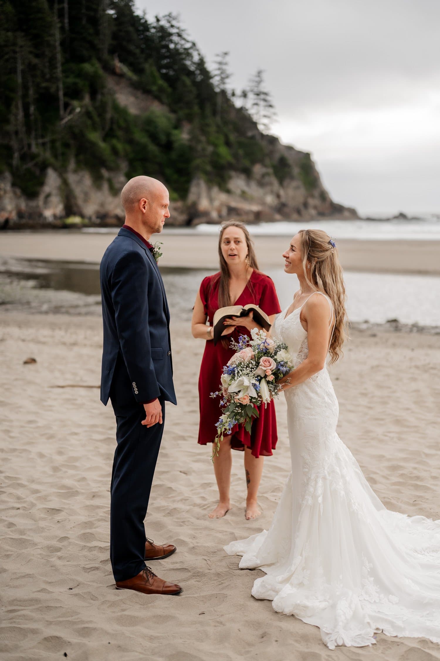 Short Sands Beach Oregon Coast Elopement Photography
