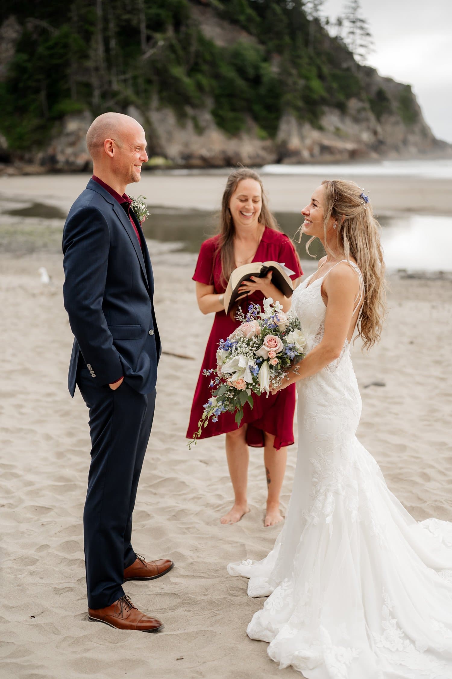 Short Sands Beach Oregon Coast Elopement Photography