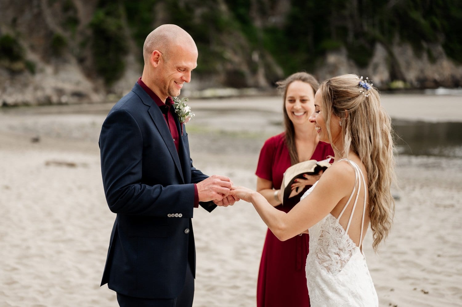 Short Sands Beach Oregon Coast Elopement Photography