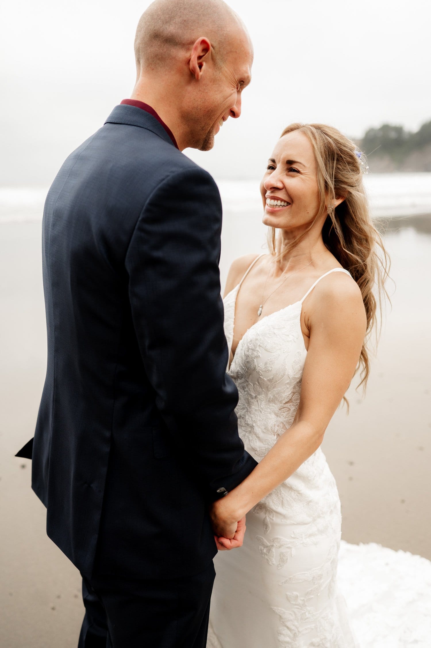 Short Sands Beach Oregon Coast Elopement Photography