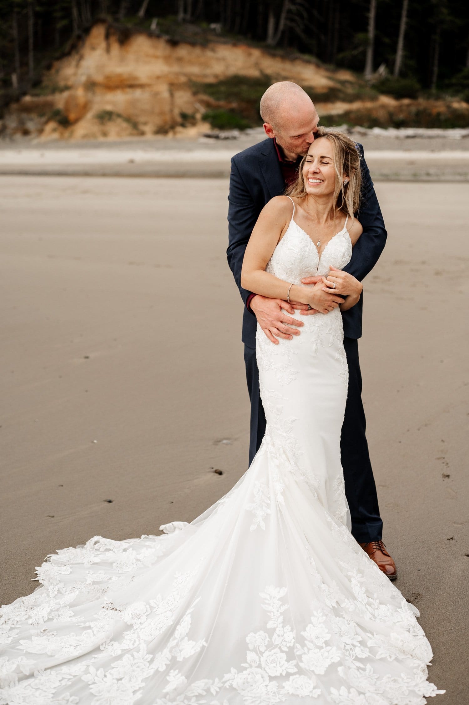 Short Sands Beach Oregon Coast Elopement Photography
