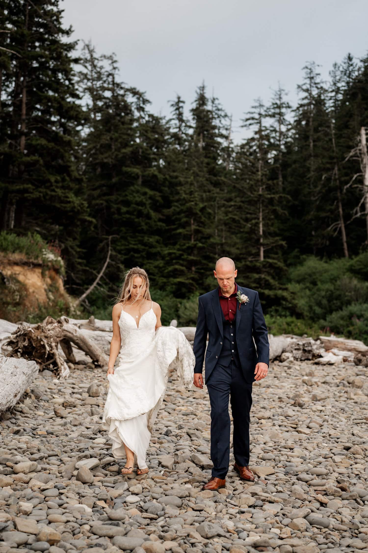 Short Sands Beach Oregon Coast Elopement Photography