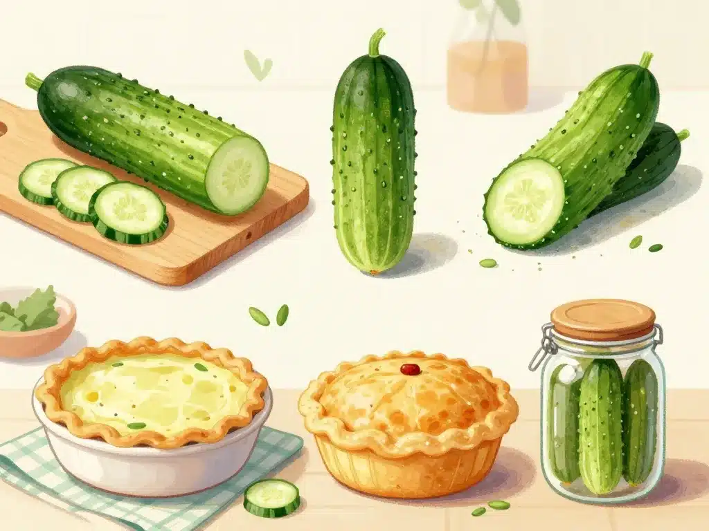 Différentes façons de dégorger des concombres selon la variété