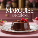 marquise en cuisine dessert chocolat fondant élégant