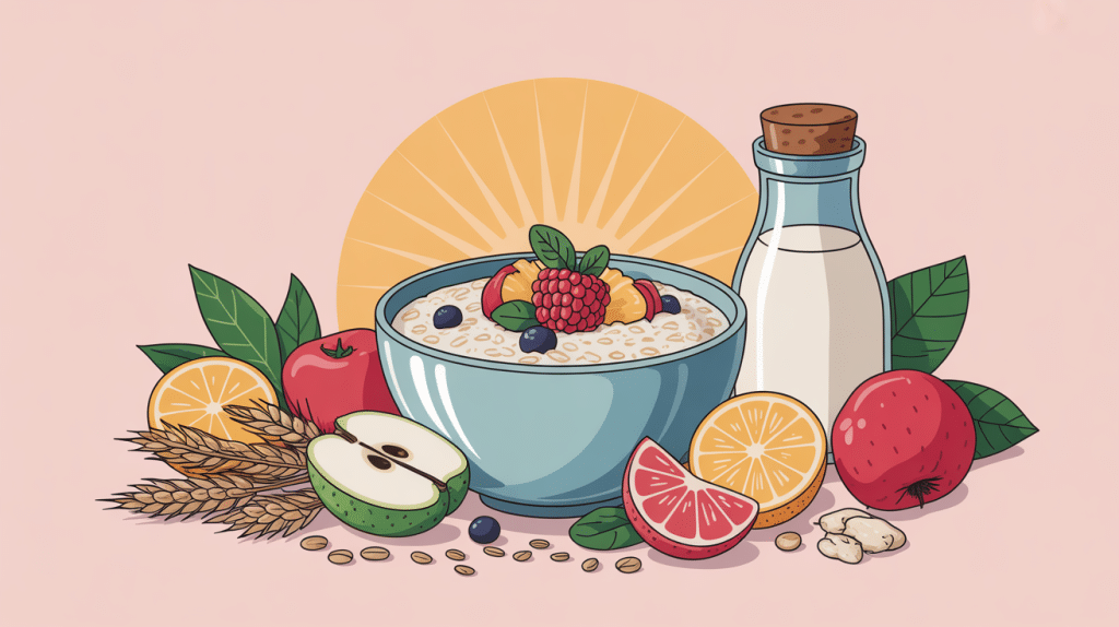 bowl overnight oats ingrédients naturels matin