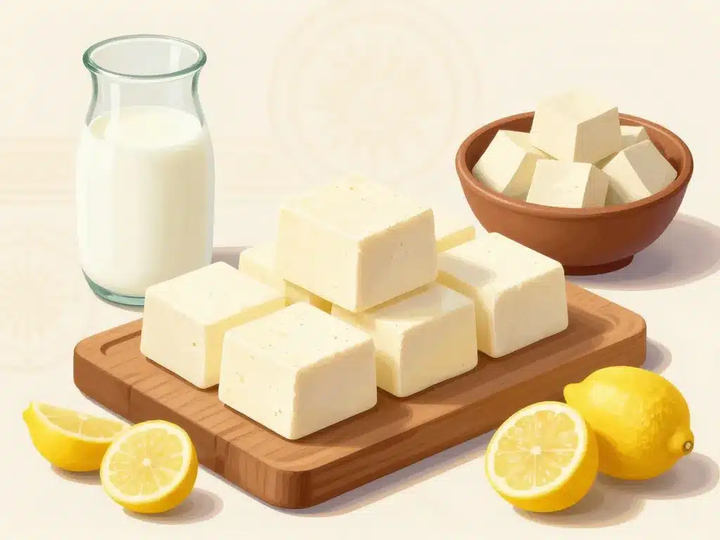 paneer comparaison texture tofu lait