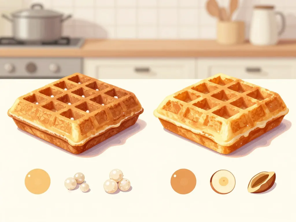 recette gaufre liegeoise coupe texture sucre perle bruxelles