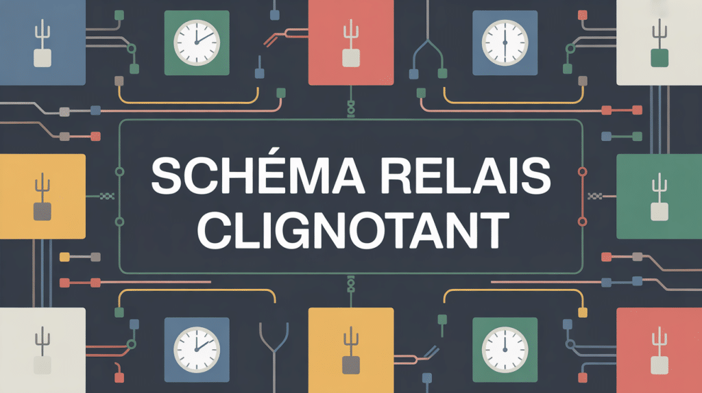 illustration moderne relais clignotant schema