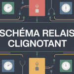 illustration moderne relais clignotant schema