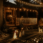 decoration noel exterieur terrasse guirlandes led