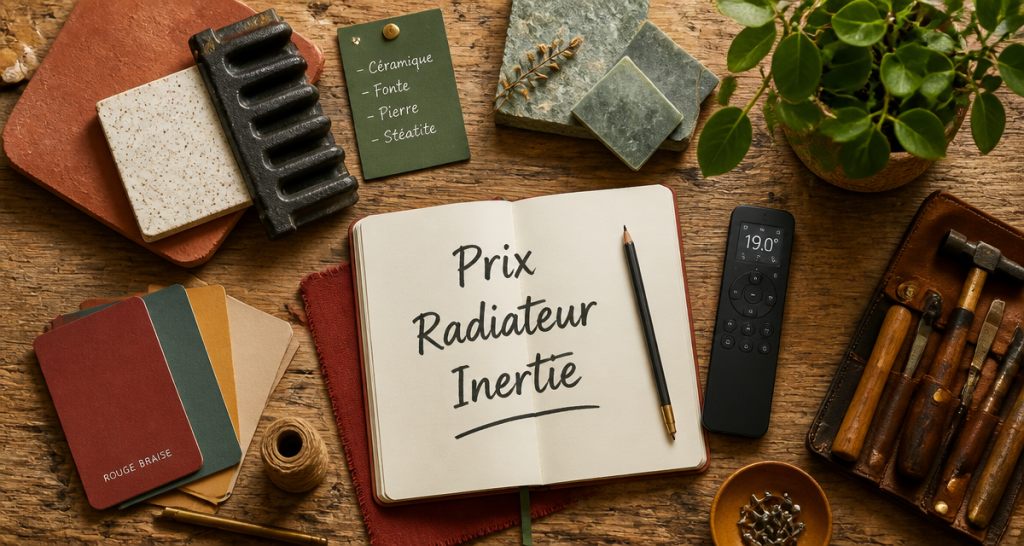 prix radiateur à inertie échantillons matériaux