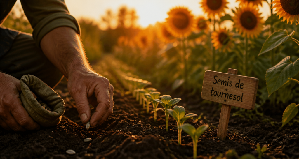 quand planter les graines de tournesol semis en terre