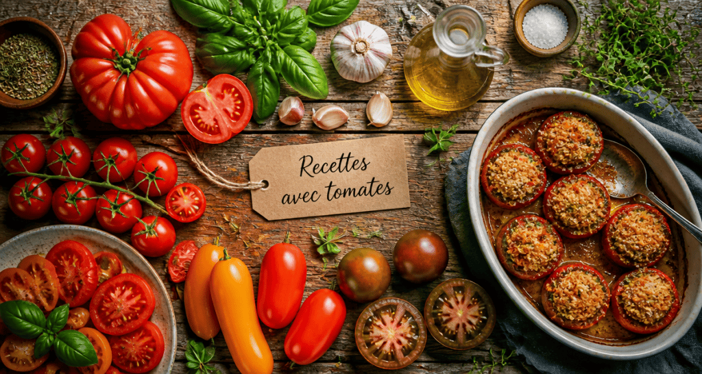 recette avec tomates variétés et ingrédients