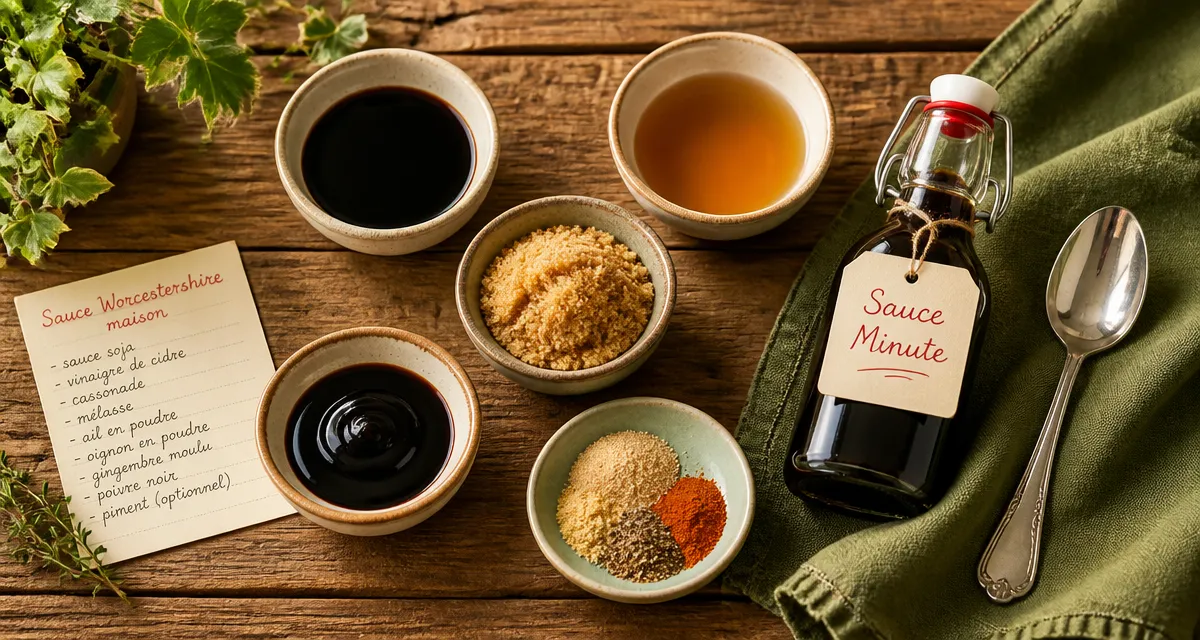 Ingrédients pour sauce Worcestershire remplacer maison