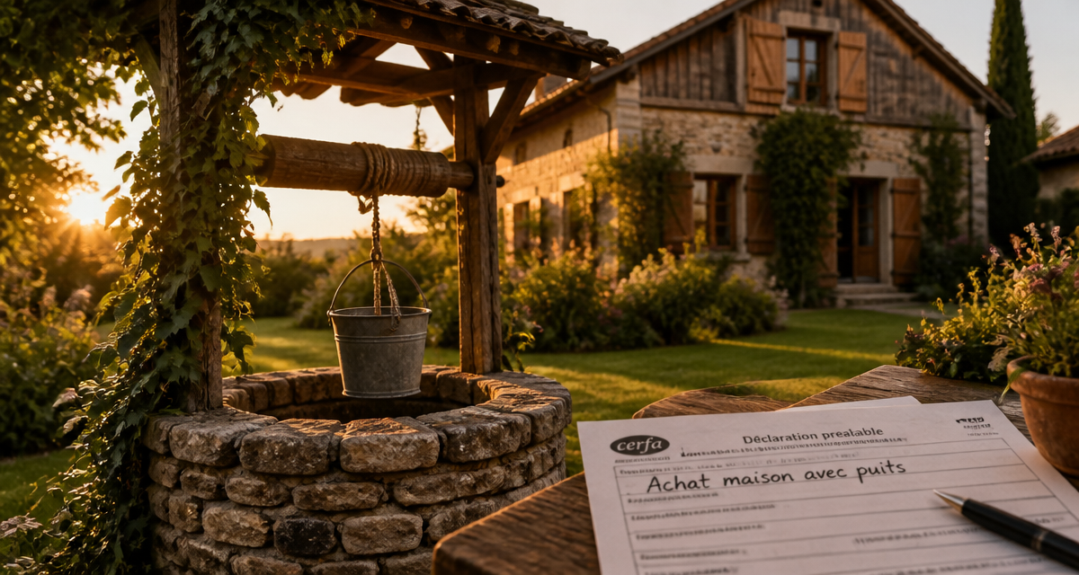 Achat maison avec puit non déclaré, puits ancien et dossier Cerfa