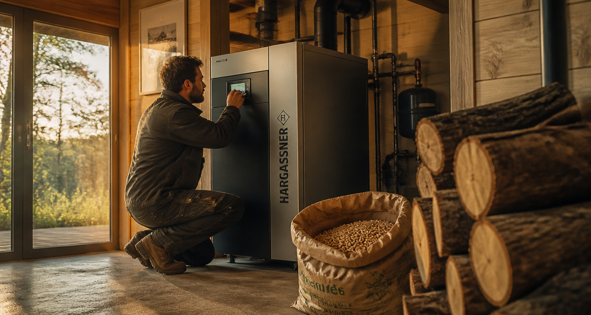 chaudière bois installateur maison moderne