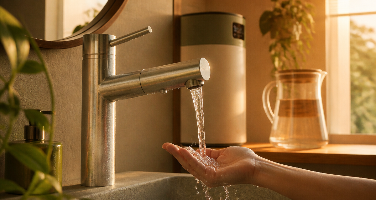 eau calcaire solution salle de bain