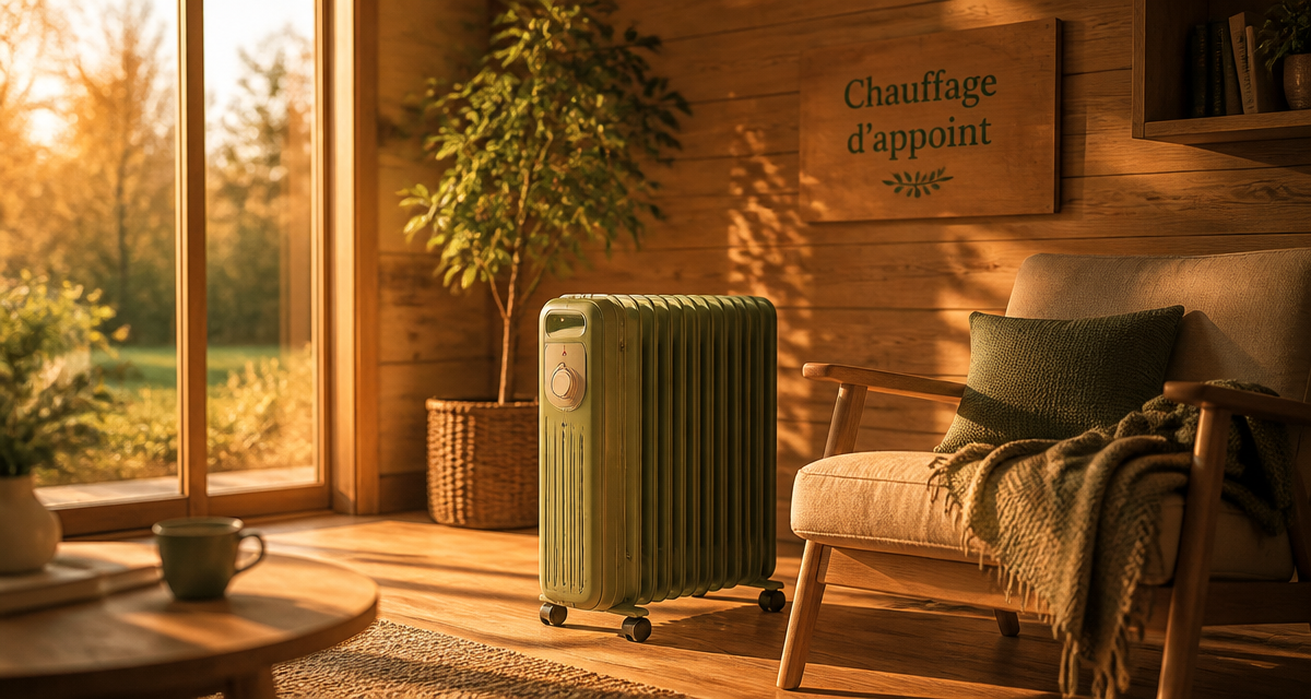 meilleur chauffage d appoint radiateur bain d huile salon bois