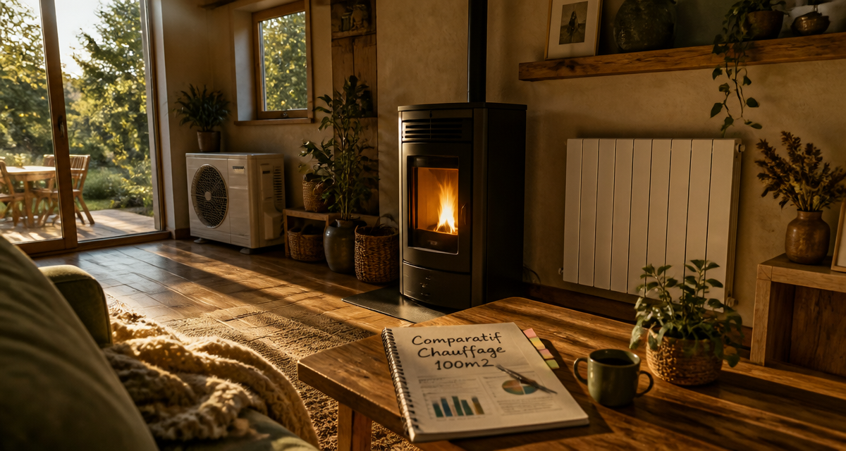 quel chauffage pour une maison de 100m2 salon moderne