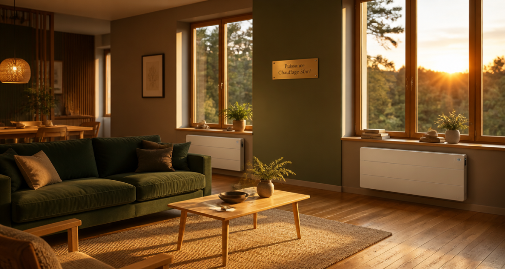 combien de radiateur pour 30m2 salon moderne